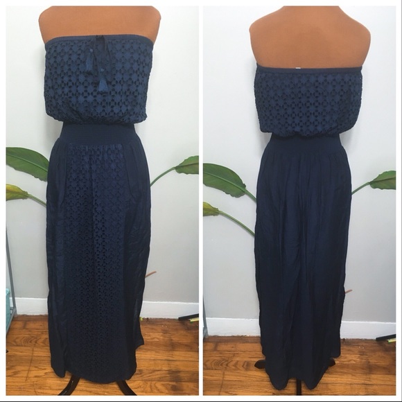 Athleta Dresses & Skirts - 🏖SALE Athleta strapless maxi dress, silk / cotton